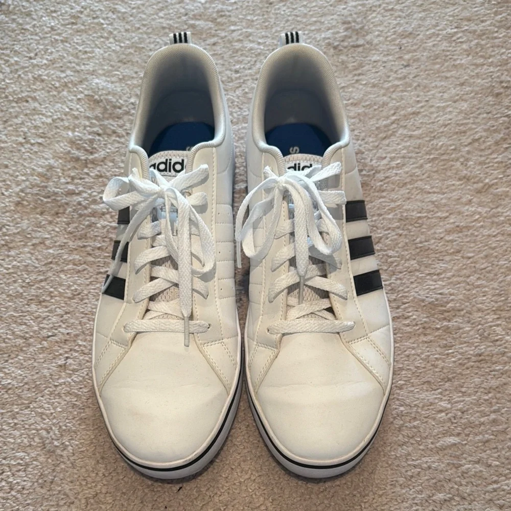Adidas White and Black Classic Sneakers